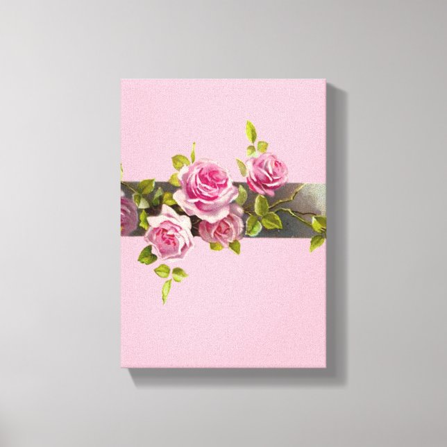 Stretsad Kanvastryck Mors dag Blommigt (Framsida)
