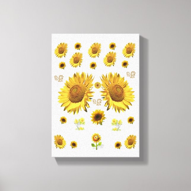 Stretsad Kanvastryck Mors dag Blommigt (Framsida)