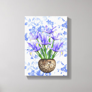 Stretsad Kanvastryck Mors dag Blommigt