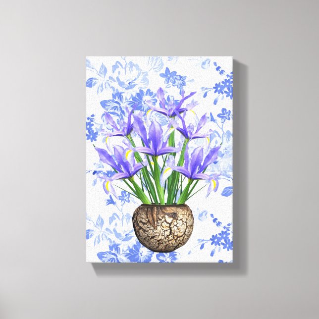 Stretsad Kanvastryck Mors dag Blommigt (Framsida)