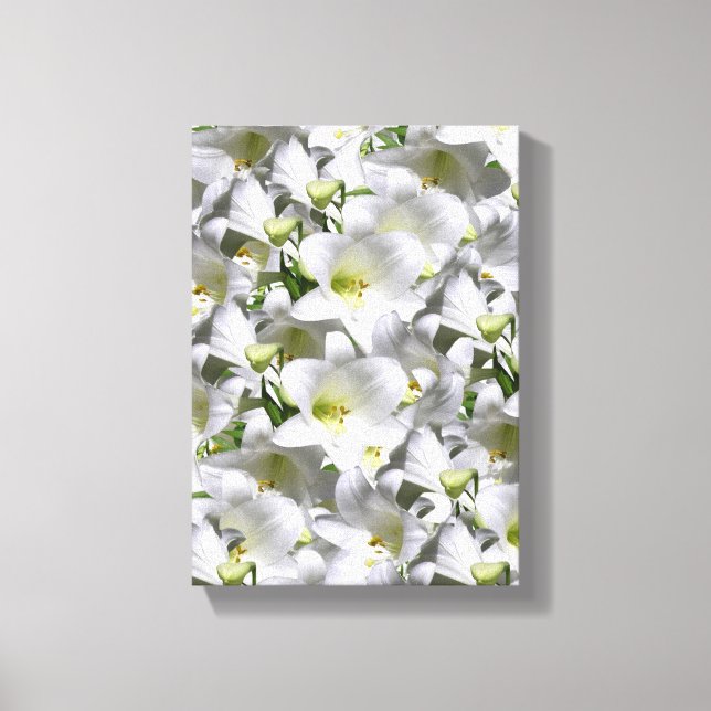 Stretsad Kanvastryck Mors dag Blommigt (Framsida)