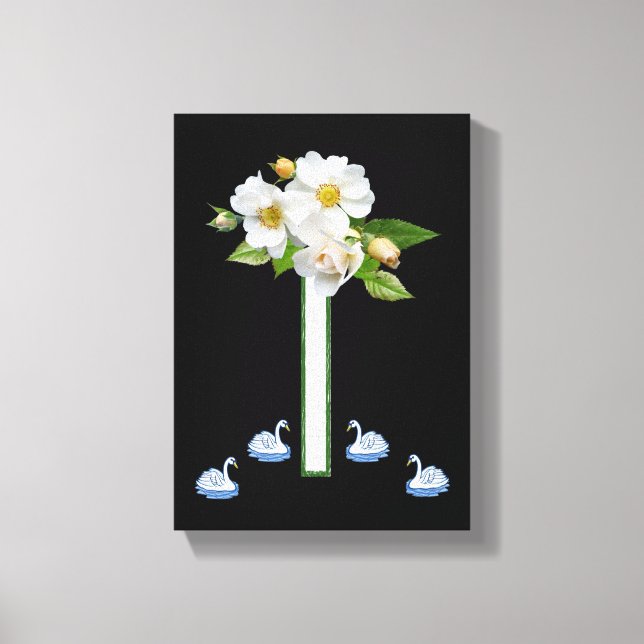 Stretsad Kanvastryck Mors dag Blommigt (Framsida)