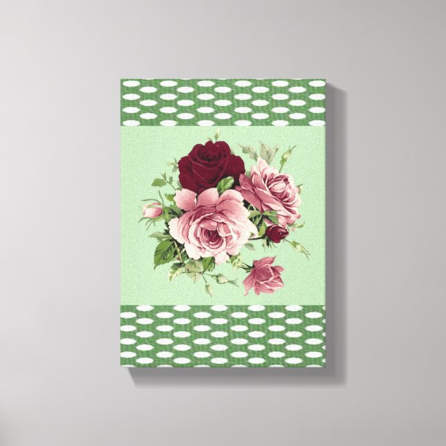 Stretsad Kanvastryck Mors dag Blommigt (Framsida)