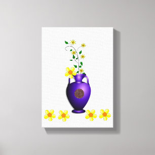 Stretsad Kanvastryck Mors dag Blommigt