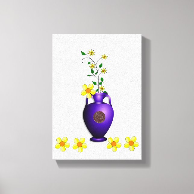 Stretsad Kanvastryck Mors dag Blommigt (Framsida)
