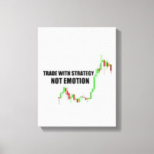 Stretsat Kanvastryck för Forex Trader-samling