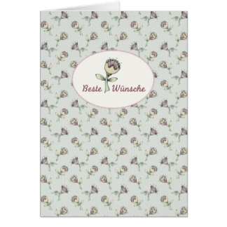 Streublümchen I Beste Wünsche Hälsningskort