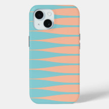 Striation Soft Aqua och Peach iPhone-fodral