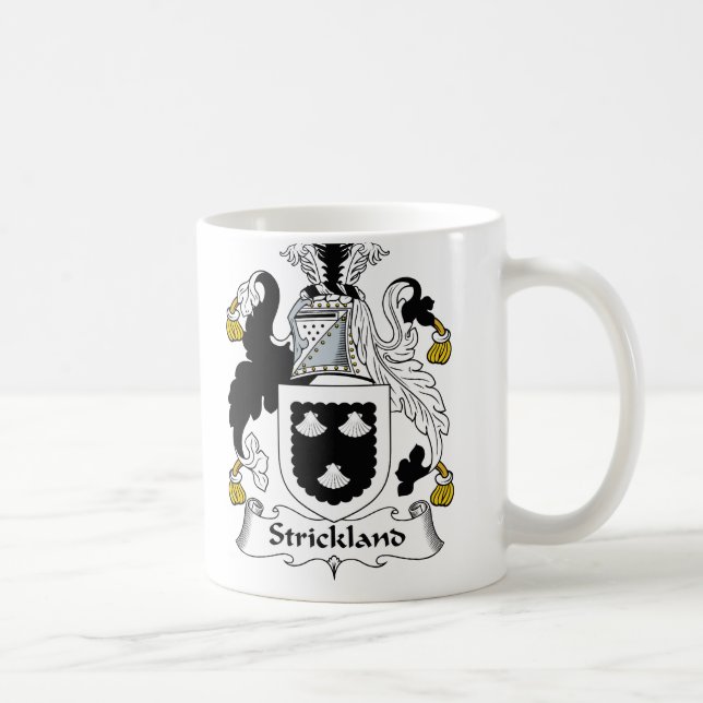 Strickland familjvapensköld kaffemugg (Höger)