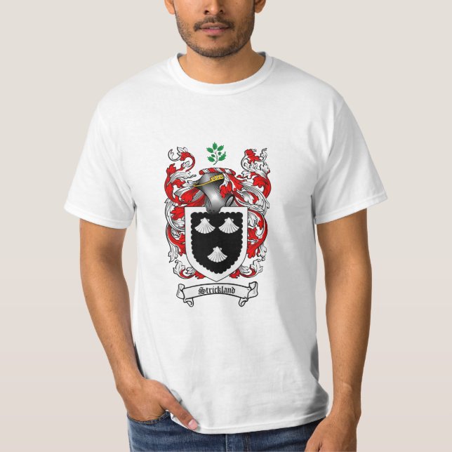 Strickland familjvapensköld - Strickland Tee Shirt (Framsida)