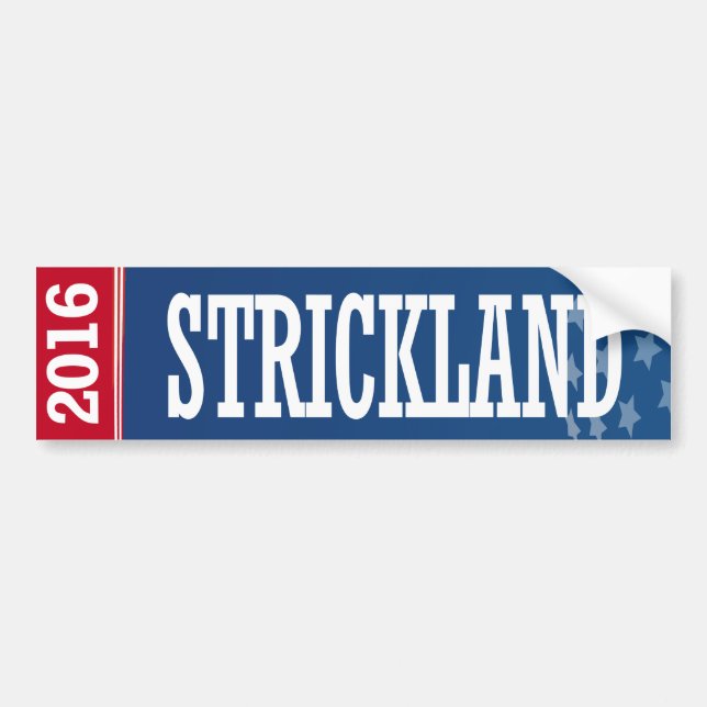 Strickland - Ted Strickland 2016 Bildekal (Framsidan)