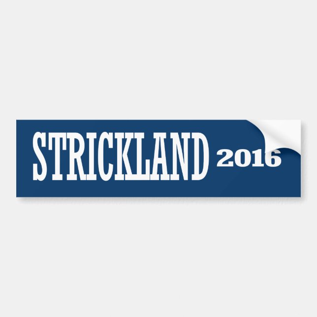 Strickland - Ted Strickland 2016 Bildekal (Framsidan)