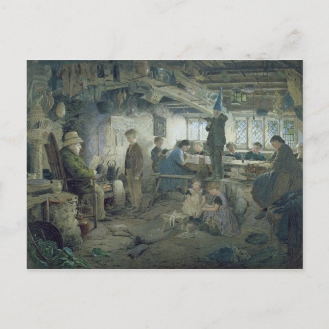 Strict School Master, 1868 Vykort (Framsida)