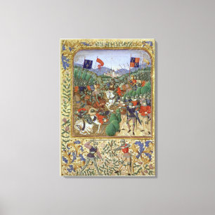 Strid av Agincourt, Oktober 25th 1415 (w/c på pap Canvastryck