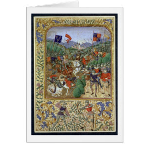Strid av Agincourt, Oktober 25th 1415 (w/c på pap Hälsningskort