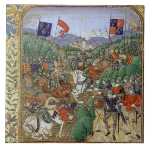 Strid av Agincourt, Oktober 25th 1415 (w/c på pap Kakelplatta