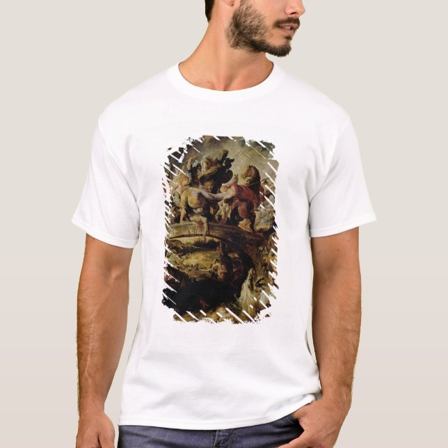 Strid av amasonerna och grekerna, c.1617 tee shirt (Framsida)