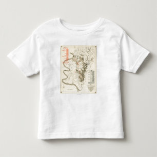 Strid av Antietam - panorama- karta 4 för Tee Shirt