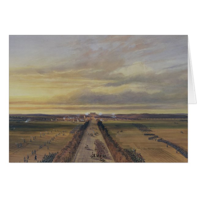 Strid av Brienne, 29th Januari 1814, 1840 Hälsningskort (Framsidan Horizontal)