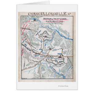 Strid av Chancellorsville 3 Hälsningskort