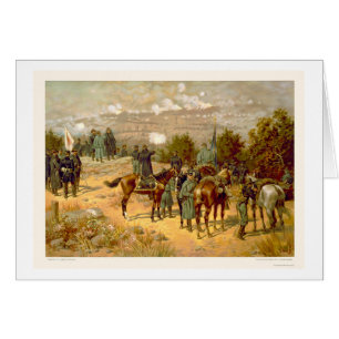 Strid av Chattanooga vid L. Prang & Företag 1880 Hälsningskort