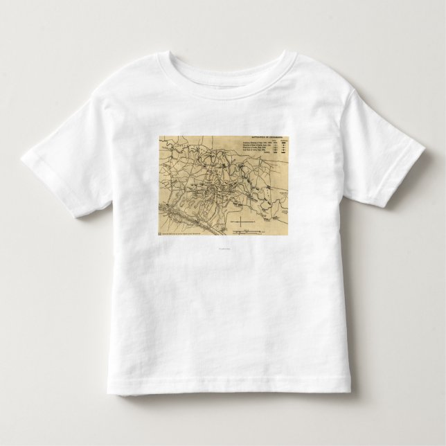 Strid av Chickamauga - panorama- karta 2 för T-shirt (Framsida)