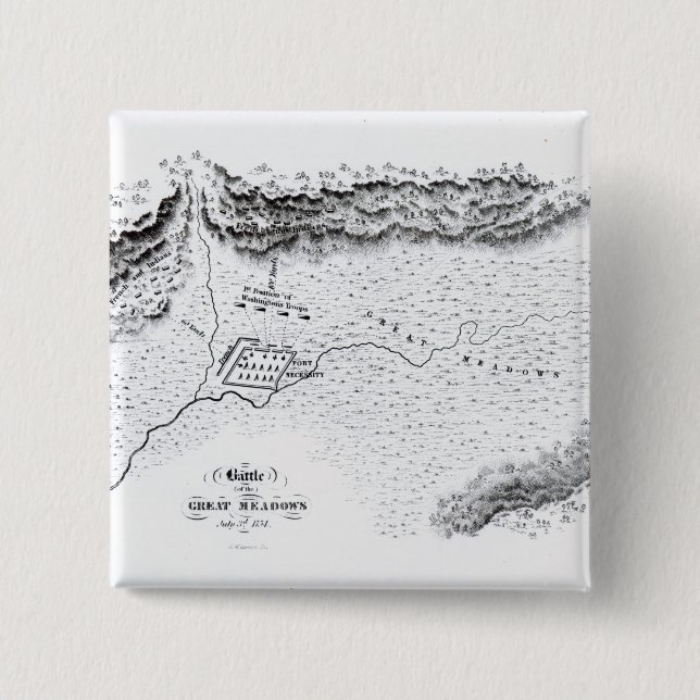 Strid av de underbara ängarna, Juli 3rd 1754 Knapp (Framsida)