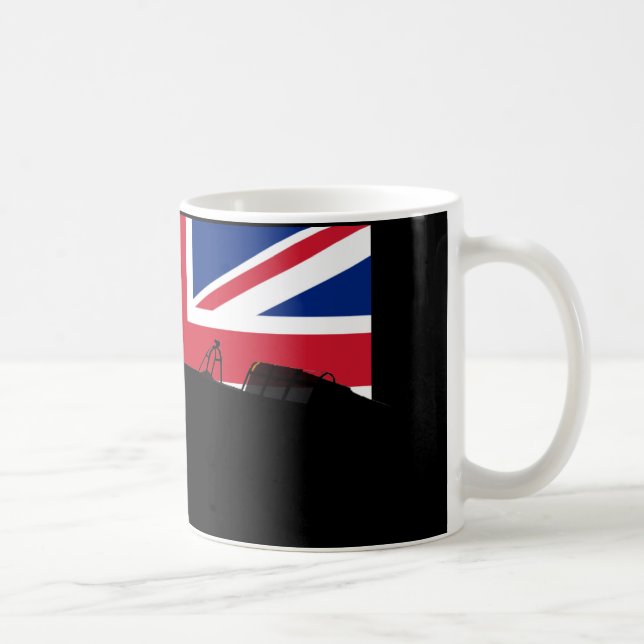 Strid av den Britannien muggen Kaffemugg (Höger)