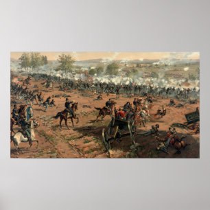 Strid av den Gettysburg affischen Poster