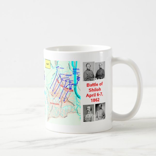 Strid av den Shiloh kartakoppen Kaffemugg (Höger)