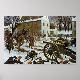 Strid av den Trenton kanfasaffischen Poster