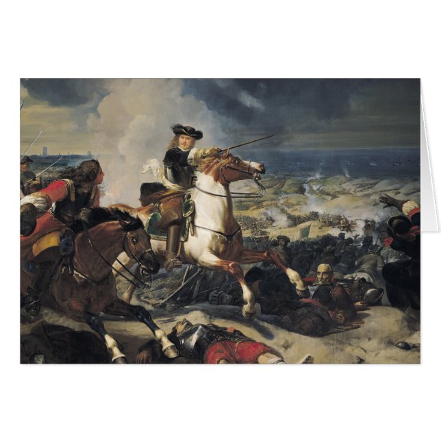 Strid av dynerna, 14th Juni 1658, 1837 Hälsningskort (Framsidan Horizontal)