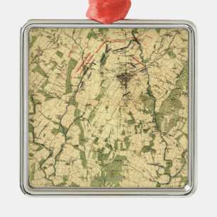 Strid av Gettysburg 12 Julgransprydnad Metall