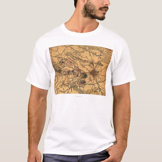 Strid av Gettysburg 14 Tee Shirt (Framsida)