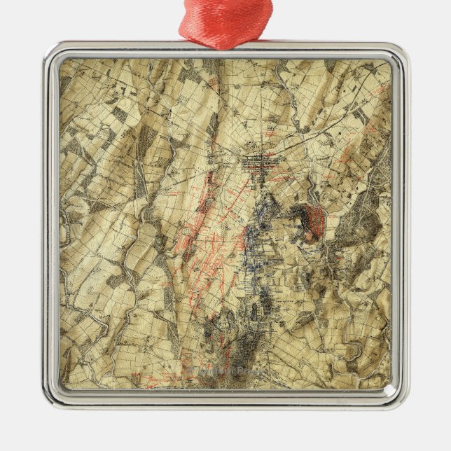 Strid av Gettysburg 5 Julgransprydnad Metall (Framsidan)