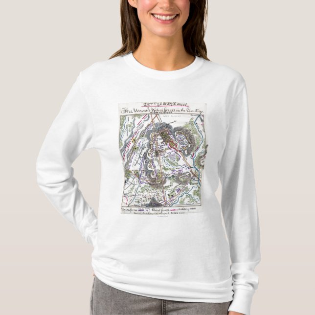Strid av Gettysburg 6 Tee Shirt (Framsida)
