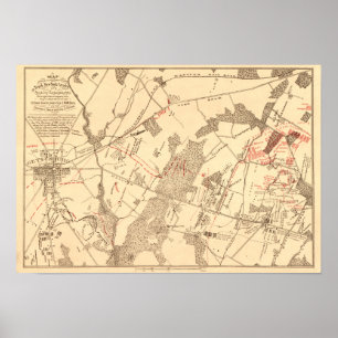 Strid av Gettysburg Poster
