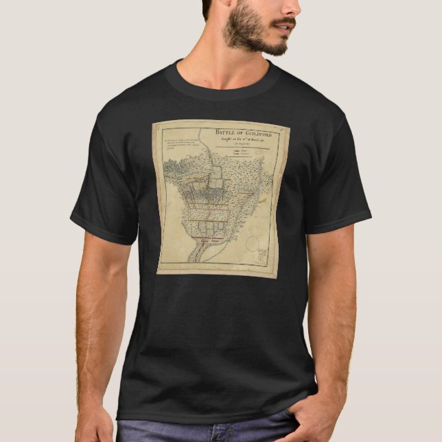 Strid av Guildford kartamars 15 1781 T Shirt (Framsida)