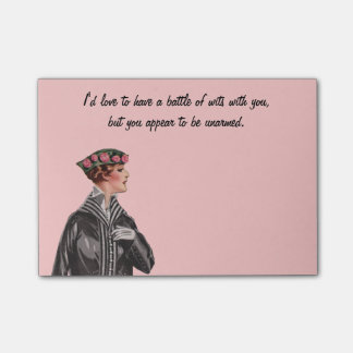 Strid av intelligenser post-it block