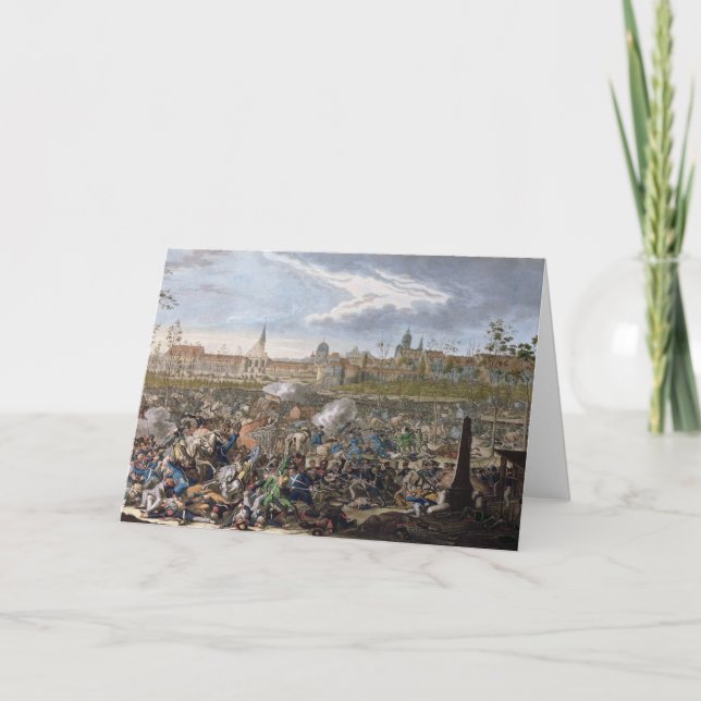 Strid av Leipzig, 19th Oktober 1813 Kort (Framsida)