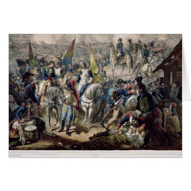 Strid av Marengo 14th Juni 1800 Hälsningskort (Framsidan Horizontal)