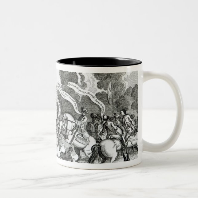 Strid av Minden, 1st Augusti 1759 Två-Tonad Mugg (Höger)