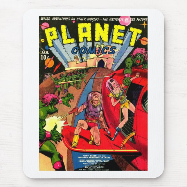 Strid av monster för ett ögautrymme musmatta (Framsidan)