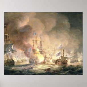 Strid av Nilen, 1st Augusti 1798 på 10pm, 1834 Poster