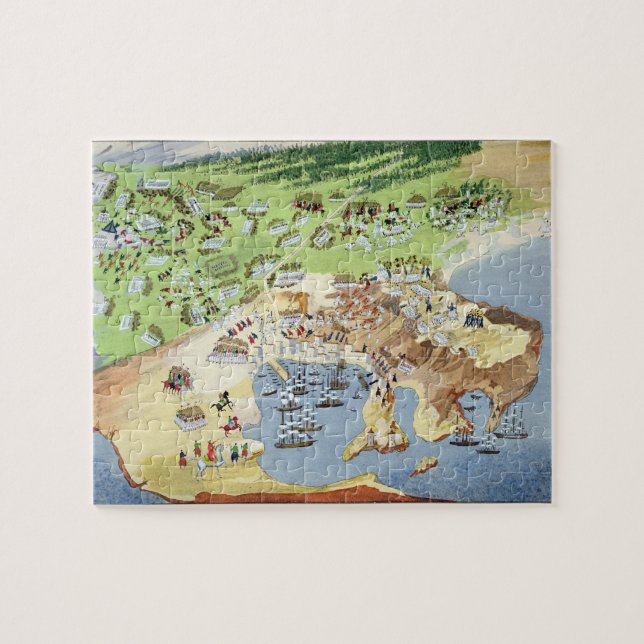 Strid av Piraeus, från den bildmässiga historien Pussel (Horisontell)