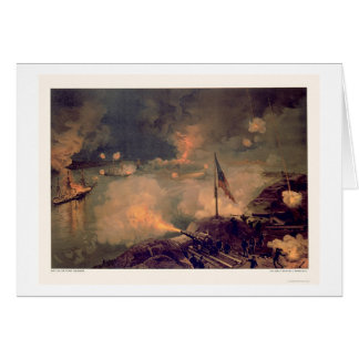 Strid av port Hudson vid L. Prang & Företag 1887 Hälsningskort