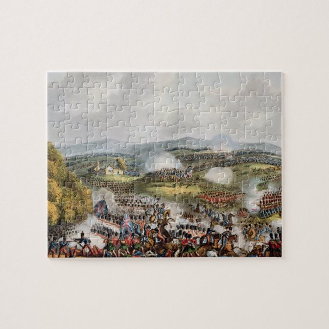 Strid av Quatre behå, Juni 16th 1815, från 'Met Pussel (Horisontell)