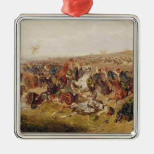 Strid av Schweinschaedel, 29th Juli 1866 Julgransprydnad Metall