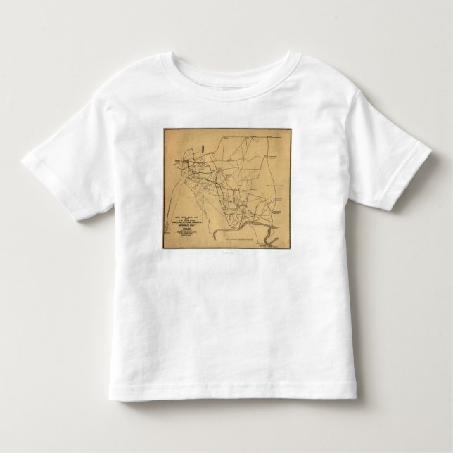 Strid av Shiloh - panorama- karta 2 för T-shirt (Framsida)