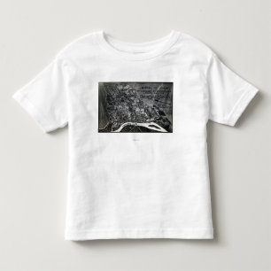 Strid av Shiloh - panorama- karta för inbördeskr Tröja